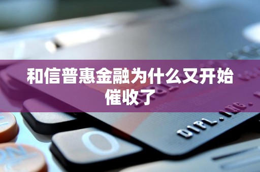 和信普惠金融重啟催收背后 金融信息咨詢服務(wù)的合規(guī)與挑戰(zhàn)